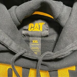 Men's Black Hoodie Sweater CAT XXL